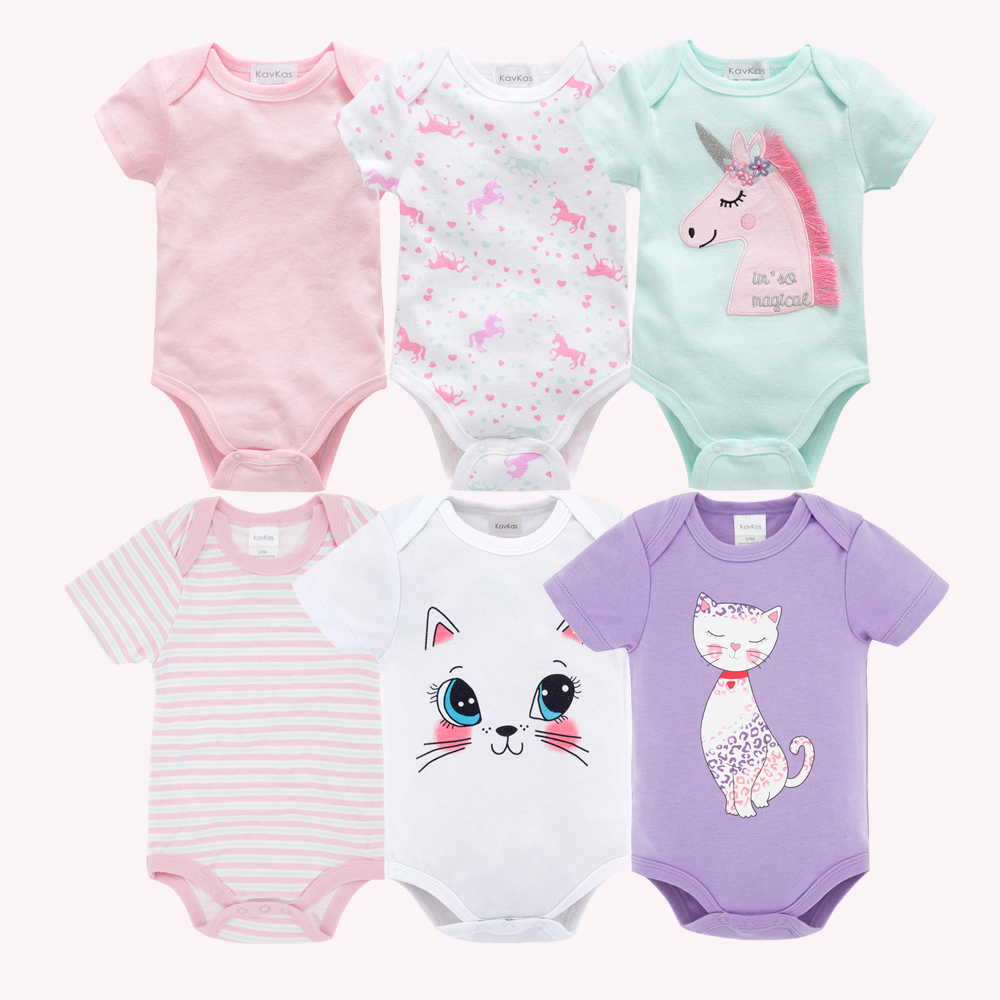 Kavkas Bé Gái Bodysuits 6 Cái/ - đánh giá và giá Baby Clothing Outlet