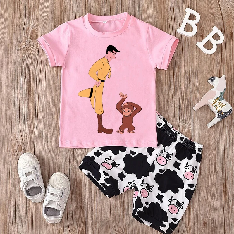 Curious George Cartoon Print T - đánh giá và giá Baby Clothing Sale