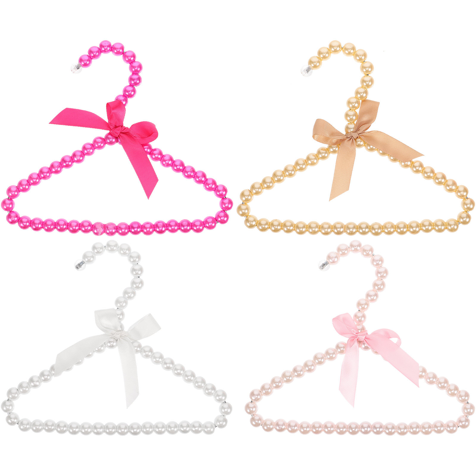 4Pcs Pearl Pet Clothes Hanger  - đánh giá và giá Baby Clothing Rack