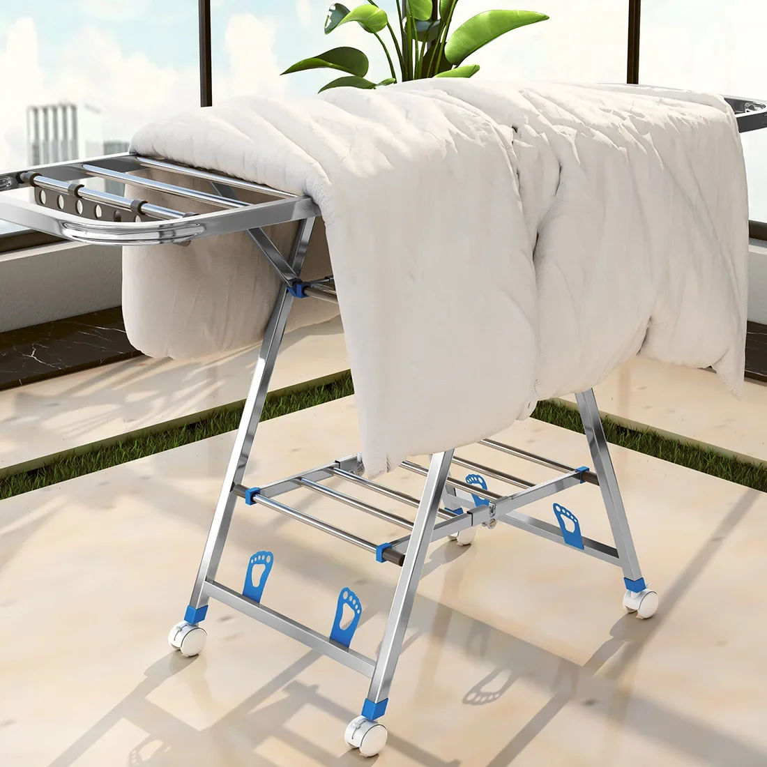 Stainless steel drying clothes - đánh giá và giá Baby Clothing Rack