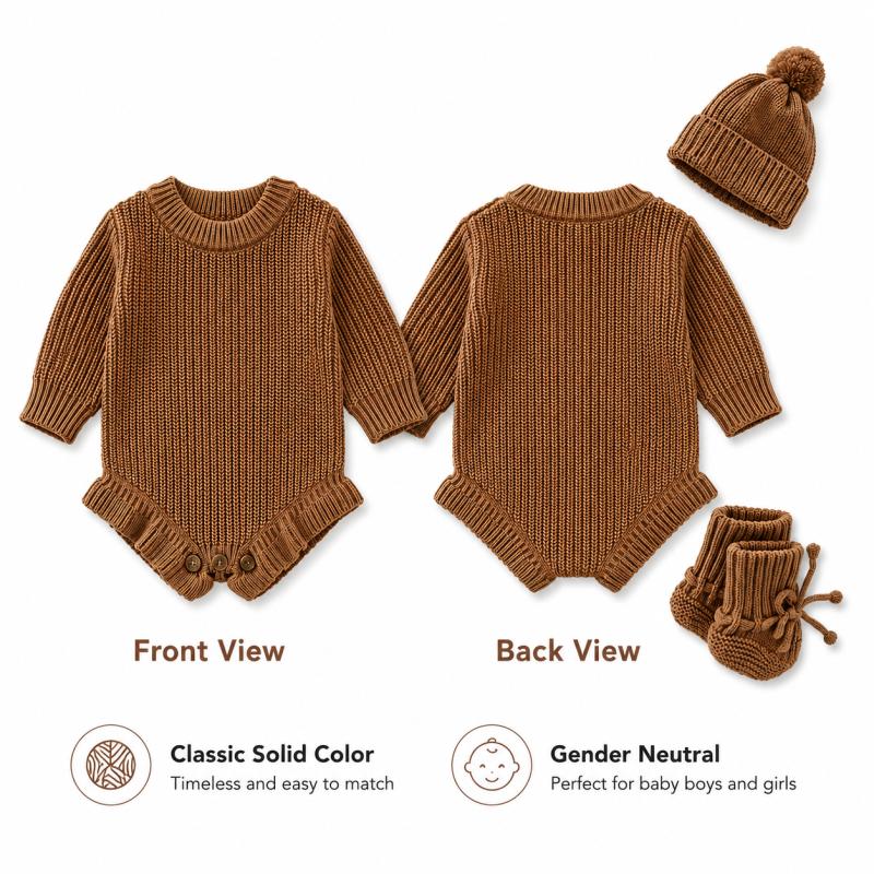 Personalized Baby Knit Romper  - đánh giá và giá Baby Clothing Names