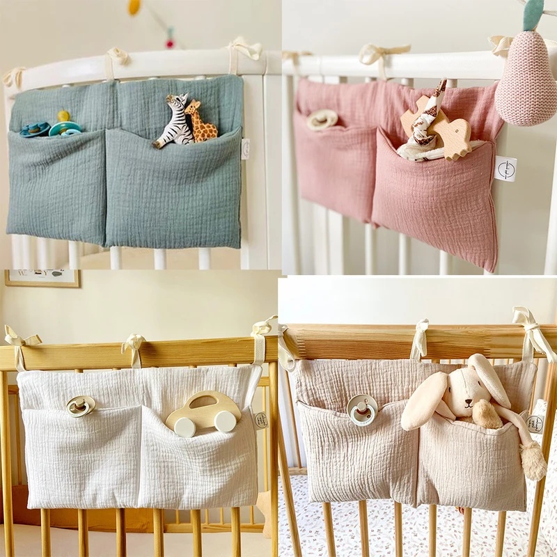 1/2pcs Baby Crib Organizer Cot - đánh giá và giá Baby Clothing Bag