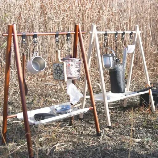 Solid wood portable hook rack  - đánh giá và giá Baby Clothing Rack
