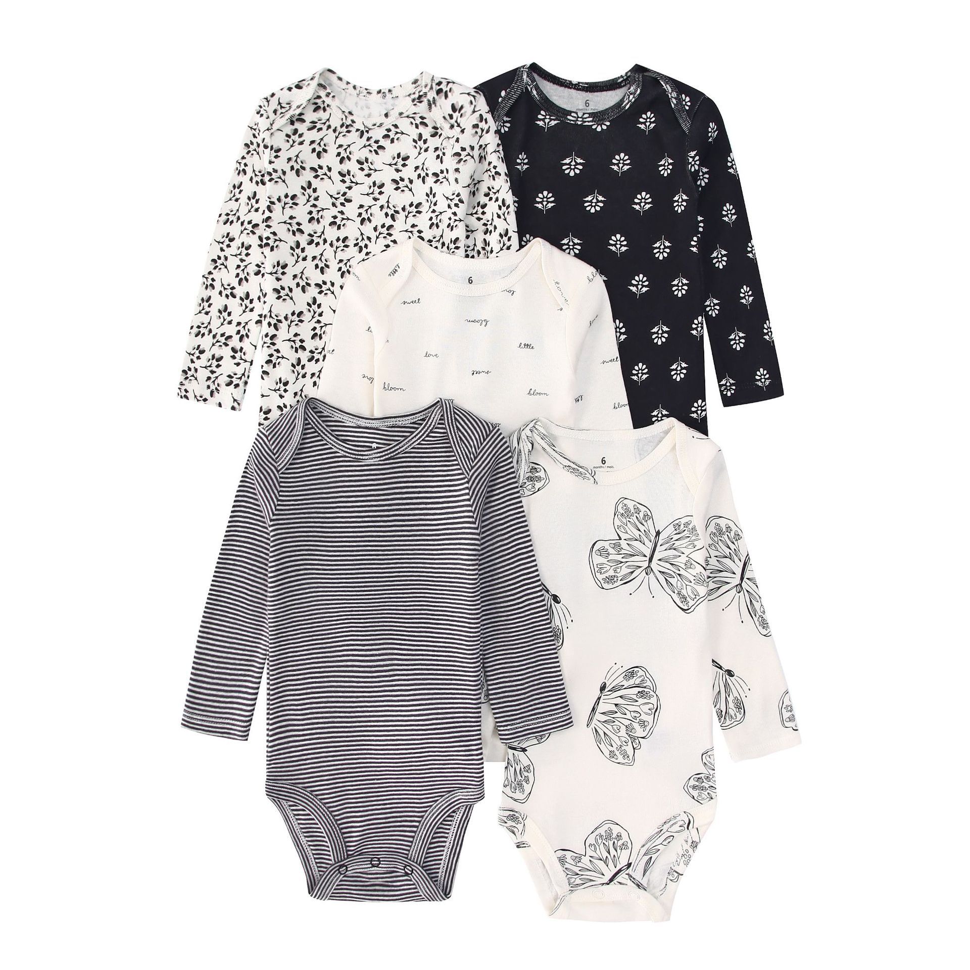 5PCS Newborn Infant Baby Bodys - đánh giá và giá Baby Clothing Outlet